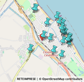 Mappa Via Carlo Armellini, 47042 Cesenatico FC, Italia (0.9815)