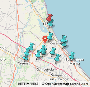 Mappa Montaletto, 48015 Cesena FC, Italia (6.50786)