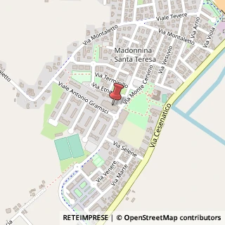 Mappa Via Antonio Gramsci, 21, 47042 Cesenatico, Forlì-Cesena (Emilia Romagna)