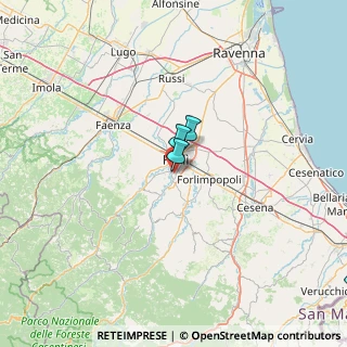 Mappa Via Giuseppe Raboni, 47121 Forlì FC, Italia (55.11545)