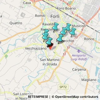 Mappa Via Giuseppe Raboni, 47121 Forlì FC, Italia (0.96923)