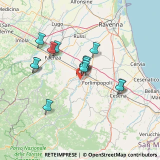 Mappa Via Luigi Taddei, 47121 Forlì FC, Italia (12.88929)
