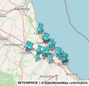 Mappa Viale Sebastiano Sacchetti, 47042 Cesenatico FC, Italia (11.487)