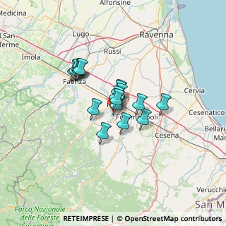 Mappa Via Aurelio Silvestrini, 47121 Forlì FC, Italia (8.66353)