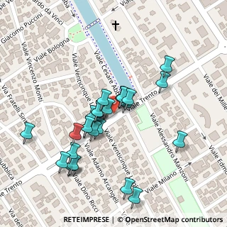 Mappa Viale Trento, 47042 Cesenatico FC, Italia (0.1)