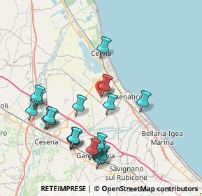 Mappa Via Visdomina, 47042 Cesenatico FC, Italia (8.616)