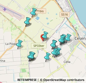Mappa Via Visdomina, 47042 Cesenatico FC, Italia (1.821)