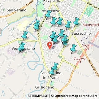Mappa Via Giuseppe Prati, 47121 Forlì FC, Italia (0.934)