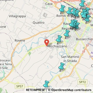 Mappa Via Borghina, 47121 Forlì FC, Italia (3.44222)