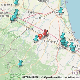 Mappa Via Borghina, 47121 Forlì FC, Italia (22.34333)