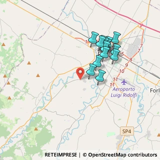 Mappa Via Borghina, 47121 Forlì FC, Italia (3.405)