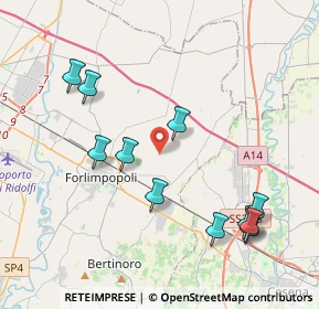 Mappa Via Bevano, 47032 Forlimpopoli FC, Italia (4.42727)