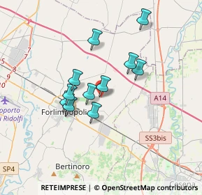 Mappa Via Bevano, 47032 Forlimpopoli FC, Italia (2.79091)