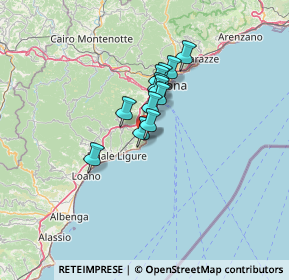 Mappa SS 1, 17026 Noli SV, Italia (8.09167)