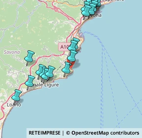 Mappa SS 1, 17026 Noli SV, Italia (9.445)