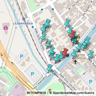 Mappa Viale Cecchini, 47042 Cesenatico FC, Italia (0.11111)