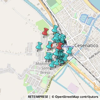 Mappa Viale Po, 47042 Cesenatico FC, Italia (0.2931)