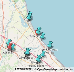 Mappa Viale Renato Serra, 47042 Cesenatico FC, Italia (9.07)