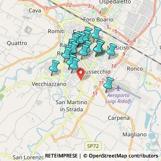 Mappa Via Ugo la Malfa, 47121 Forlì FC, Italia (1.5285)
