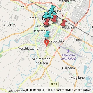 Mappa Via Enrico de Nicola, 47121 Forlì FC, Italia (2.23769)