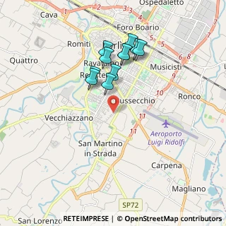 Mappa Via Ugo la Malfa, 47121 Forlì FC, Italia (1.67)