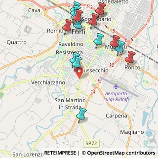 Mappa Via Enrico de Nicola, 47121 Forlì FC, Italia (2.5475)