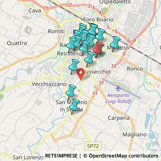 Mappa Via Ugo la Malfa, 47121 Forlì FC, Italia (1.739)