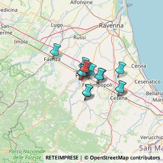 Mappa Via Enrico de Nicola, 47121 Forlì FC, Italia (7.73429)