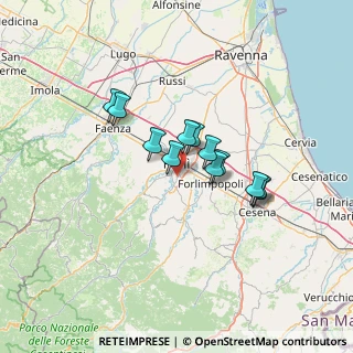 Mappa Via Ugo la Malfa, 47121 Forlì FC, Italia (9.84917)