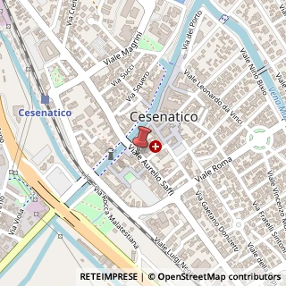 Mappa Via Aurelio Saffi, 8, 47042 Cesenatico, Forlì-Cesena (Emilia Romagna)
