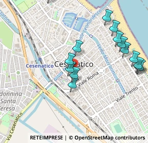 Mappa Via Baldini, 47042 Cesenatico FC, Italia (0.56933)