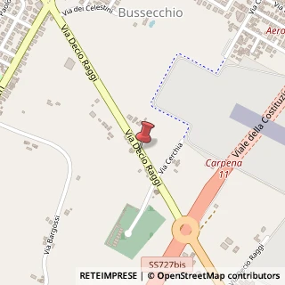 Mappa Via Decio Raggi, 385, 47121 Forlì, Forlì-Cesena (Emilia Romagna)