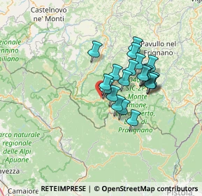 Mappa Via Isolalunga, 41027 Pievepelago MO, Italia (10.4725)
