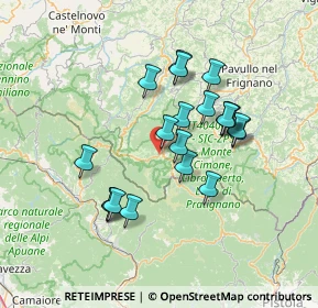 Mappa Via Isolalunga, 41027 Pievepelago MO, Italia (12.4205)