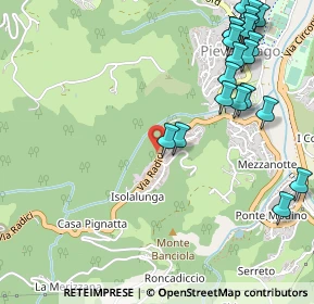 Mappa Via Isolalunga, 41027 Pievepelago MO, Italia (0.689)