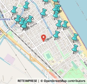 Mappa Viale Guglielmo Travisani, 47042 Cesenatico FC, Italia (0.656)