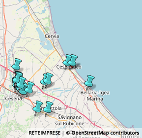 Mappa Viale Guglielmo Travisani, 47042 Cesenatico FC, Italia (10.899)