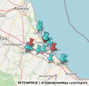 Mappa Viale Alessandro Manzoni, 47042 Cesenatico FC, Italia (9.77294)