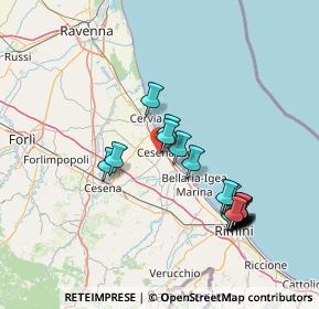 Mappa Via Terminillo, 47042 Cesenatico FC, Italia (15.3615)