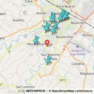 Mappa Via Grazia Deledda, 47121 Forlì FC, Italia (2.06923)