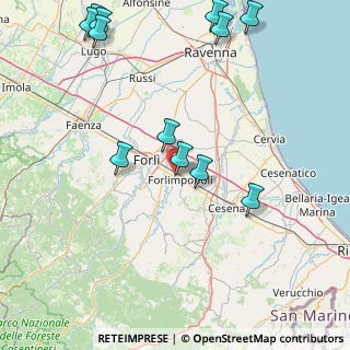 Mappa Via Emilia per Cesena fronte, 47034 Forlimpopoli FC, Italia (20.94667)