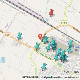 Mappa Via Emilia per Cesena fronte, 47034 Forlimpopoli FC, Italia (0.603)