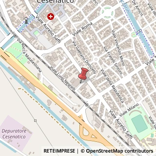 Mappa Via Aurelio Saffi, 93, 47042 Cesenatico, Forlì-Cesena (Emilia Romagna)