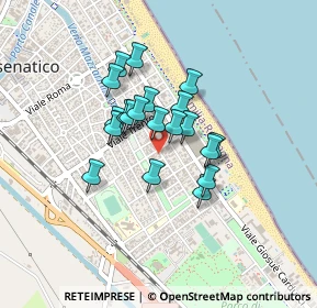 Mappa Viale Milano, 47042 Cesenatico FC, Italia (0.307)