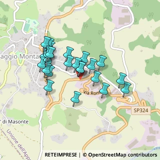 Mappa Via Cavalieri di Vittorio Veneto, 40041 Gaggio montano BO, Italia (0.39259)