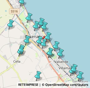 Mappa Via Giuseppe Giusti, 47042 Cesenatico FC, Italia (2.098)