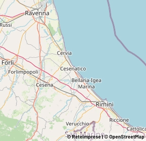 Mappa 47042 Cesenatico FC, Italia (13.682)