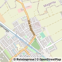 Mapa Robecco sul Naviglio