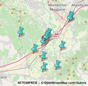 Mappa Via Lago Maggiore, 36054 Montebello Vicentino VI, Italia (3.17167)