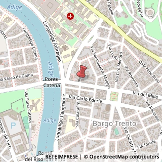 Mappa Via Tolosetto Farinati degli Uberti, 14, 37126 Verona, Verona (Veneto)